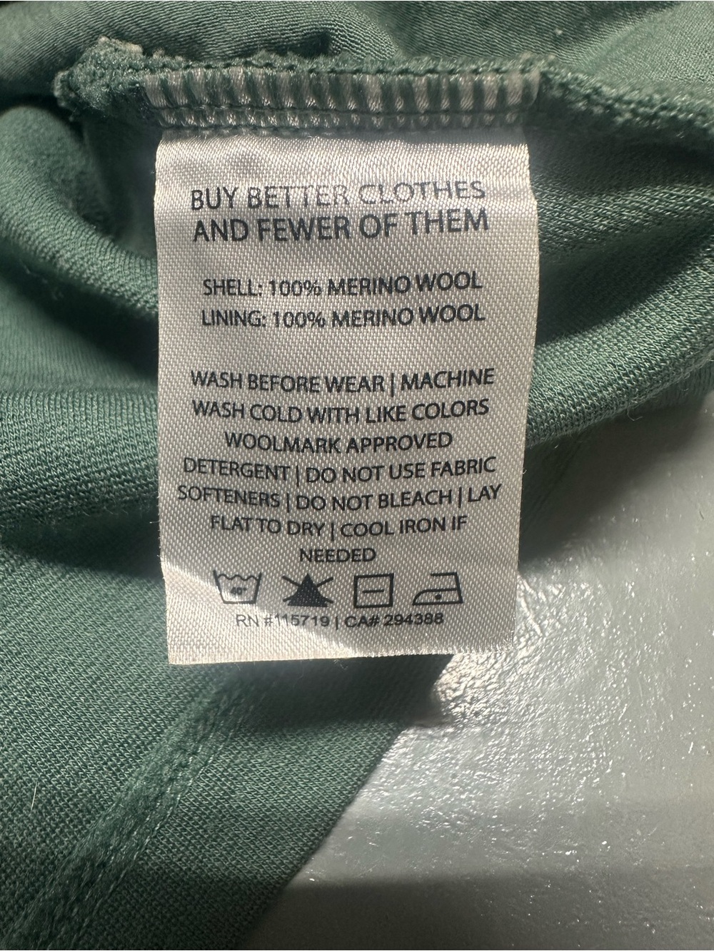 Ibex Merino Wool Shak Lite Full Zip Knit Layer Sweater Jacket Pockets Teal Green - Picture 5 of 13